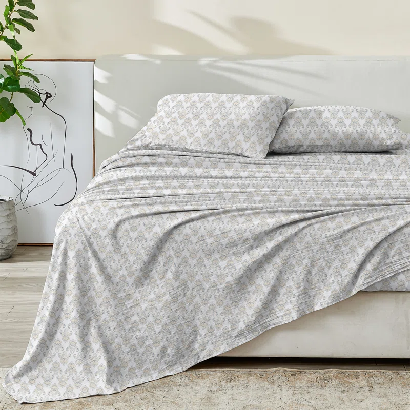 Percale Cotton Single Sheet Set